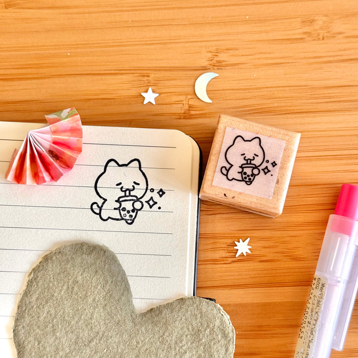 Boba Wooden Stamp