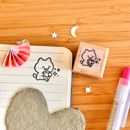 Boba Wooden Stamp