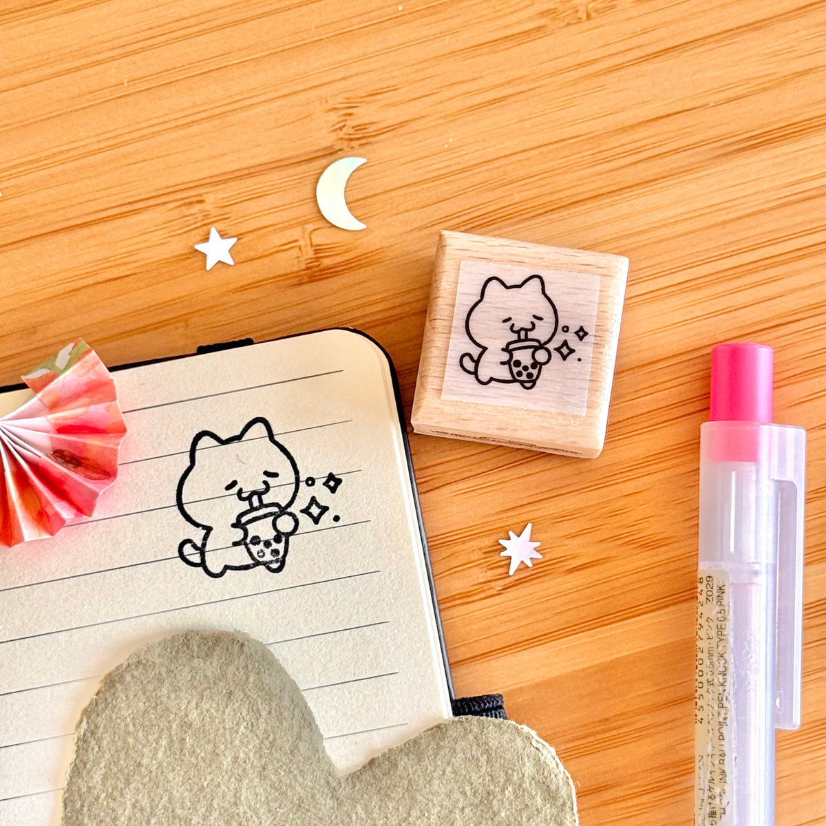 Boba Wooden Stamp