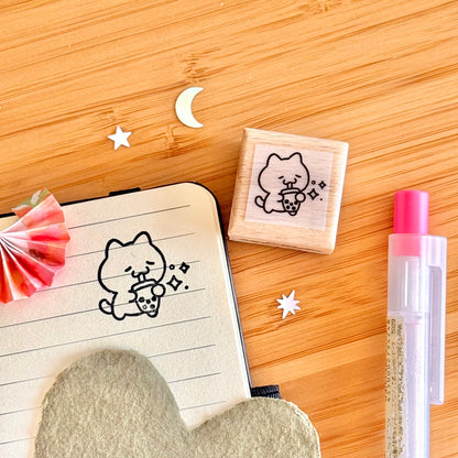 Boba Wooden Stamp