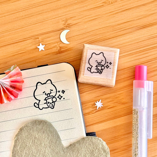 Boba Wooden Stamp