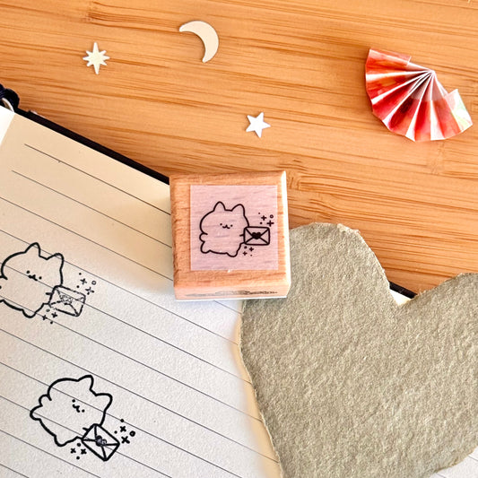 Sending Mail Wooden Stamp