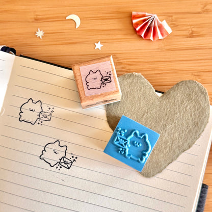 Sending Mail Wooden Stamp