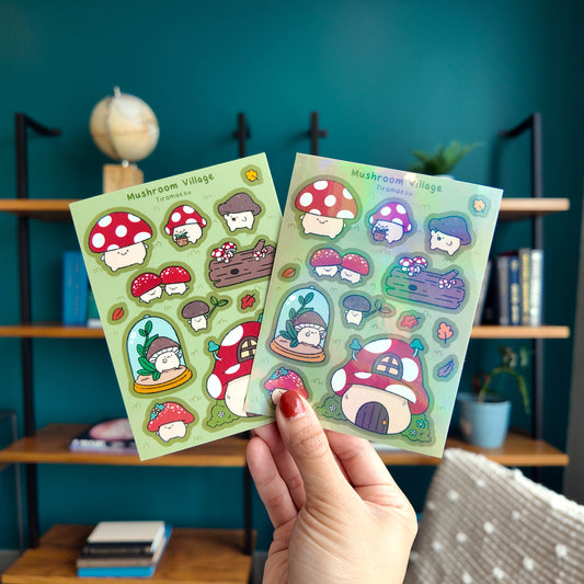 Mushroom Village Sticker Sheet