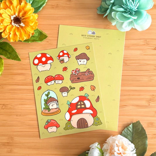 Mushroom Village Sticker Sheet
