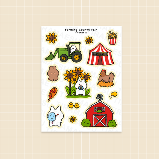 Farming County Fair Sticker Sheet