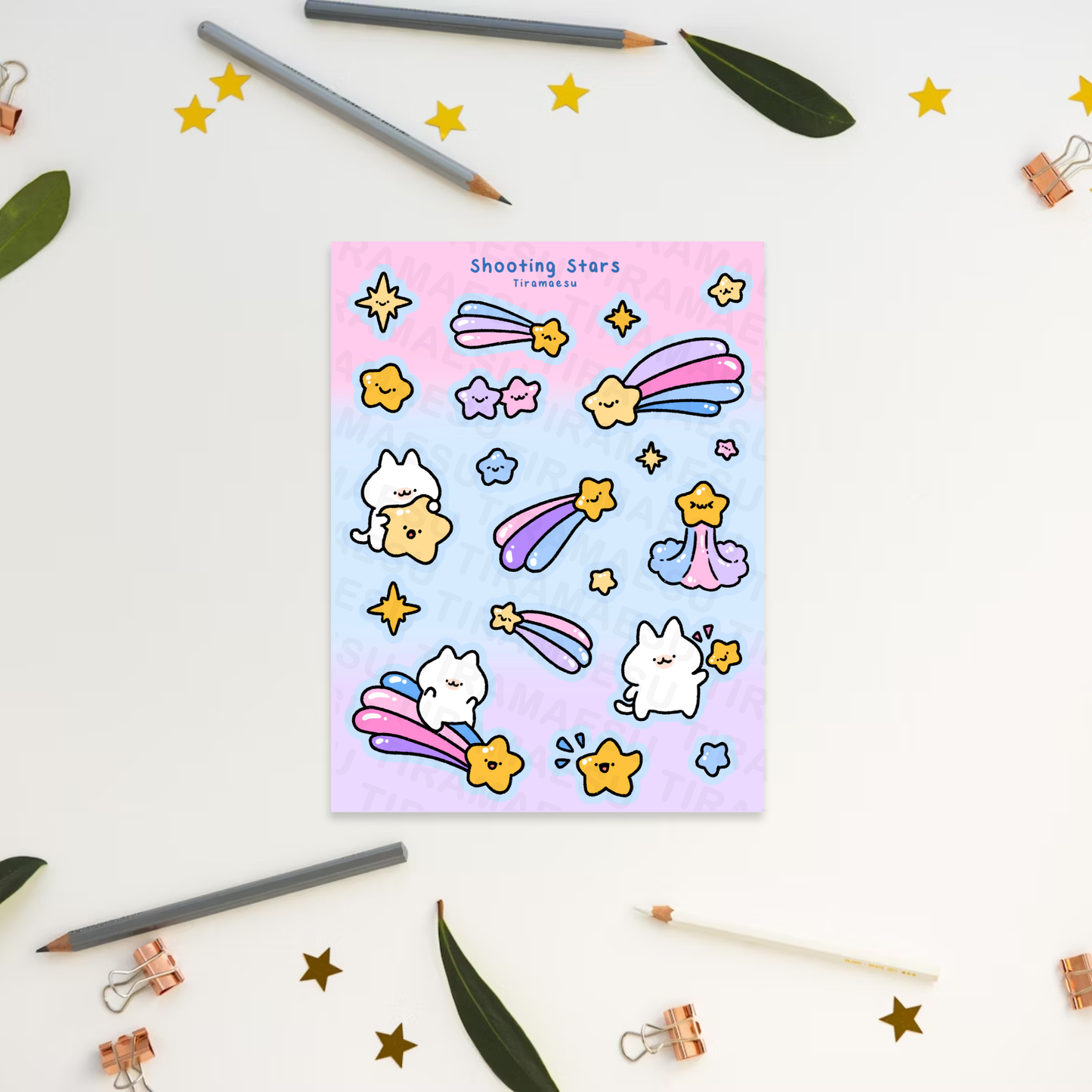 Shooting Stars Sticker Sheet