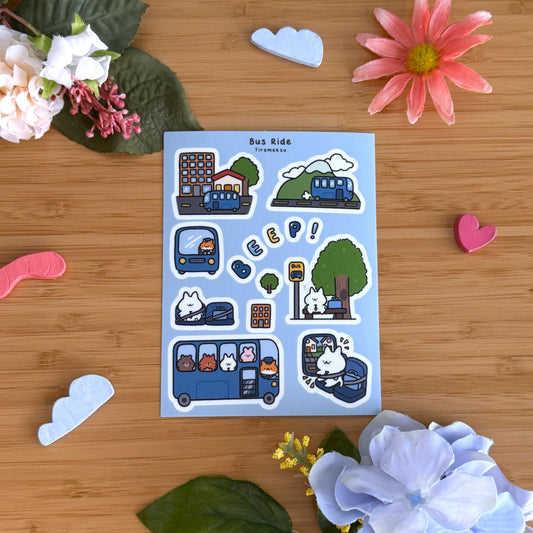 Bus Ride Sticker Sheet