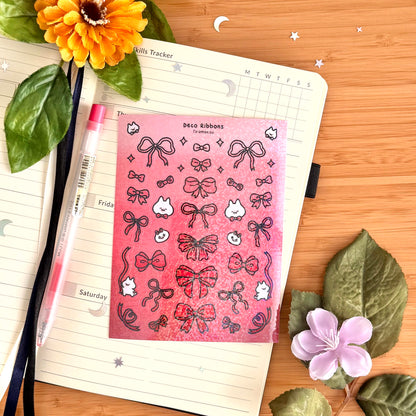 Deco Ribbons Sticker Sheet