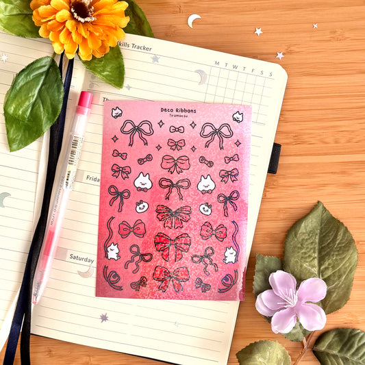 Deco Ribbons Sticker Sheet