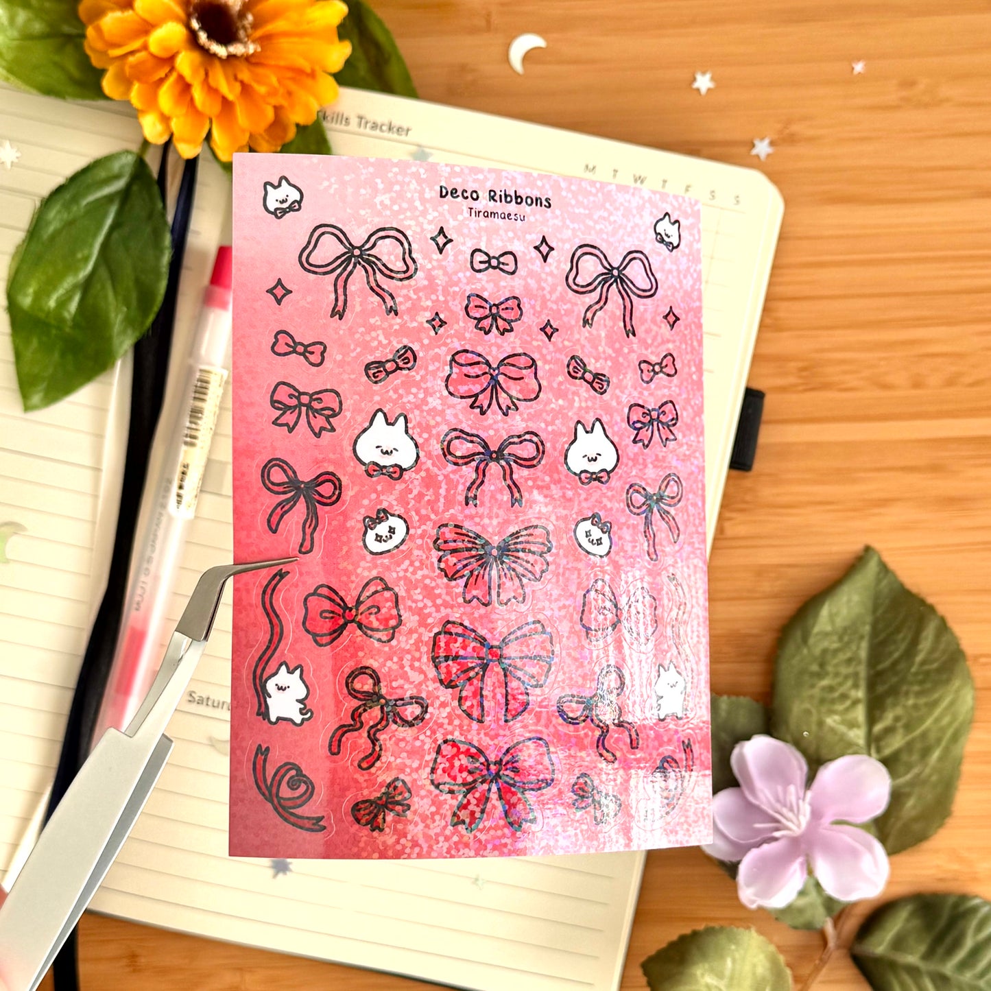 Deco Ribbons Sticker Sheet