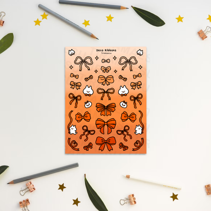 Deco Ribbons Sticker Sheet