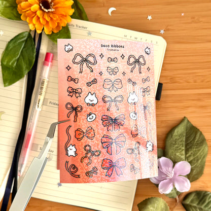 Deco Ribbons Sticker Sheet