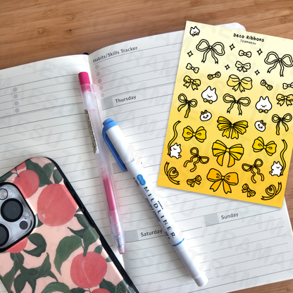 Deco Ribbons Sticker Sheet