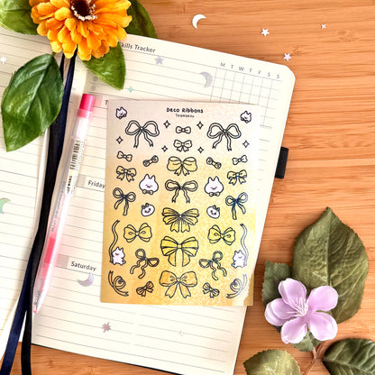 Deco Ribbons Sticker Sheet