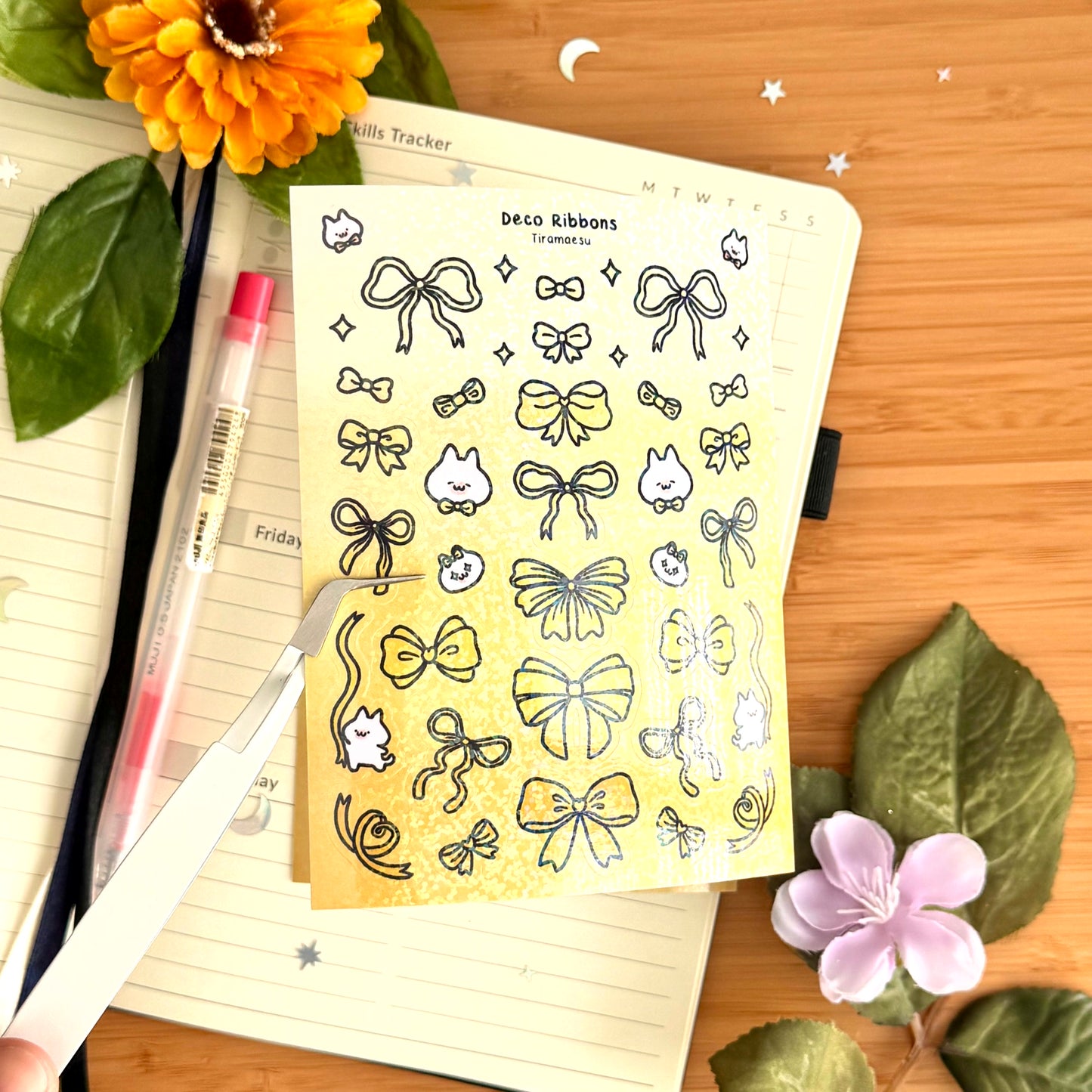 Deco Ribbons Sticker Sheet