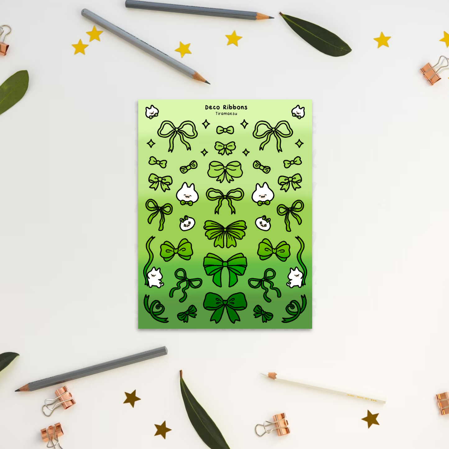 Deco Ribbons Sticker Sheet