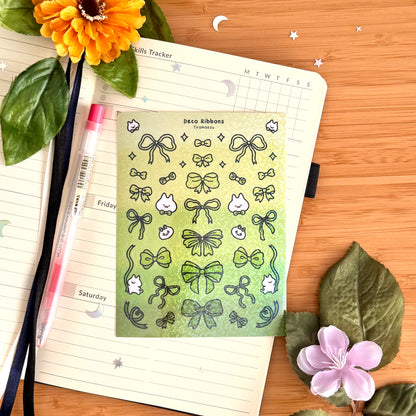 Deco Ribbons Sticker Sheet