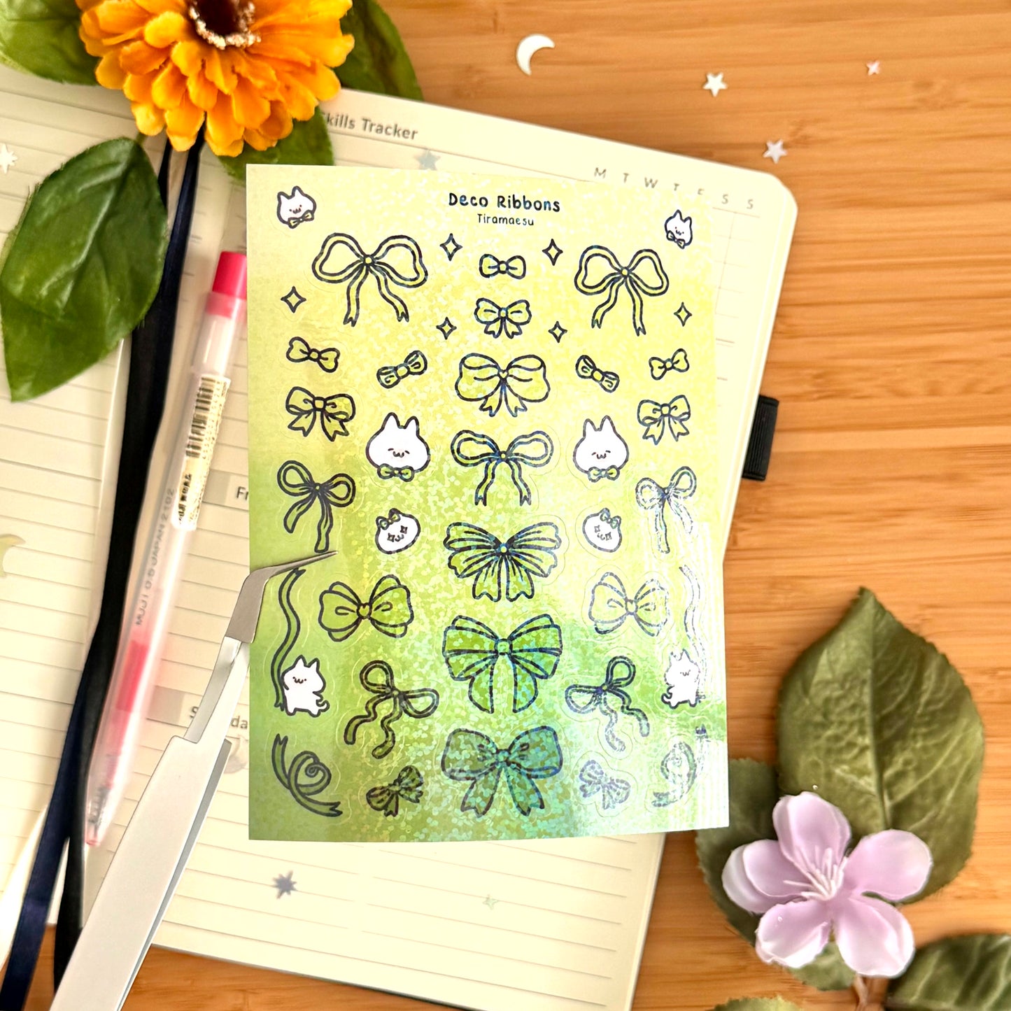 Deco Ribbons Sticker Sheet