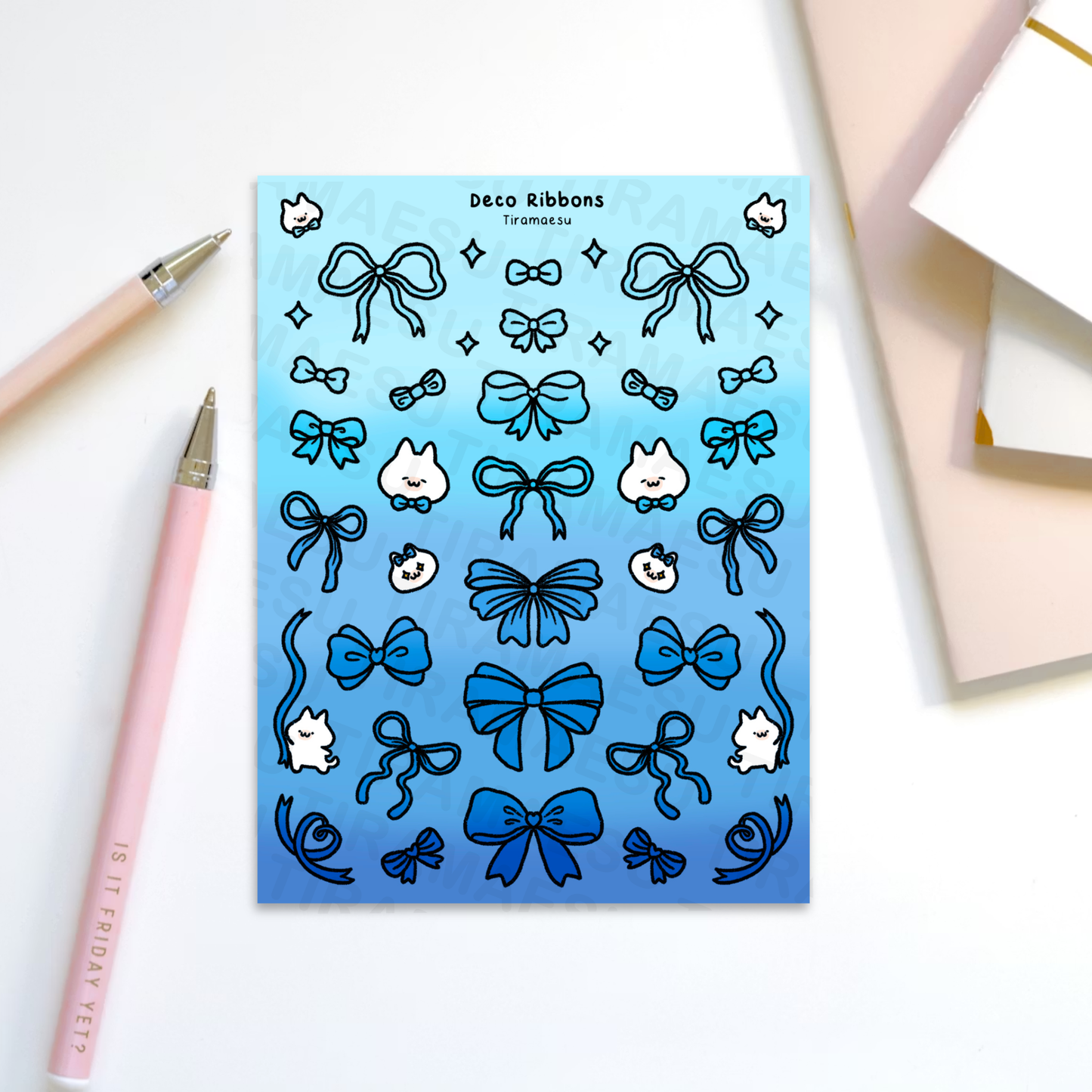 Deco Ribbons Sticker Sheet