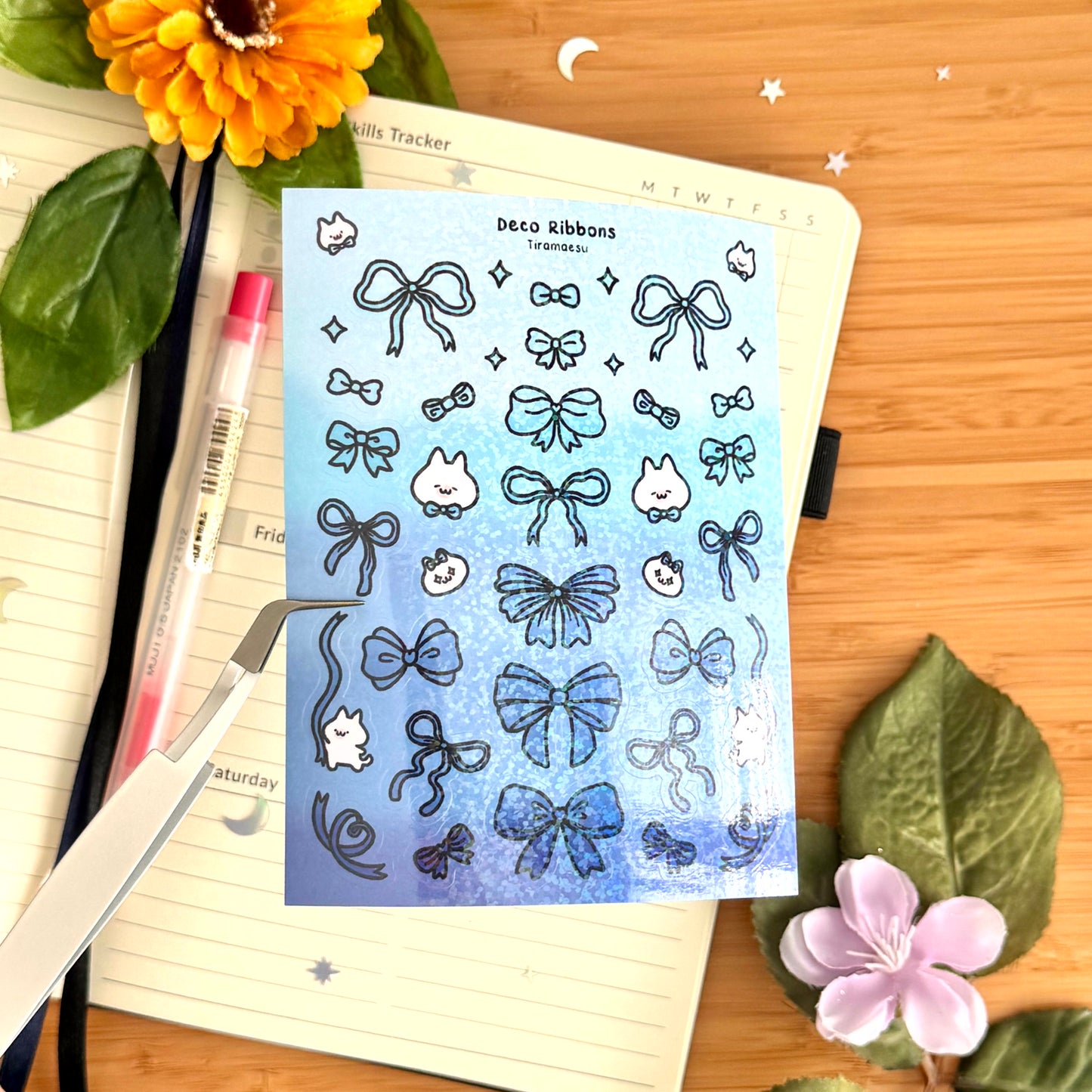 Deco Ribbons Sticker Sheet