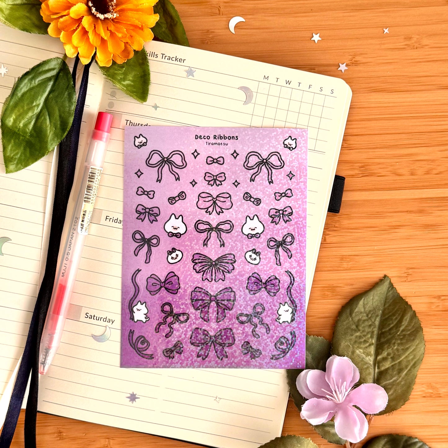 Deco Ribbons Sticker Sheet