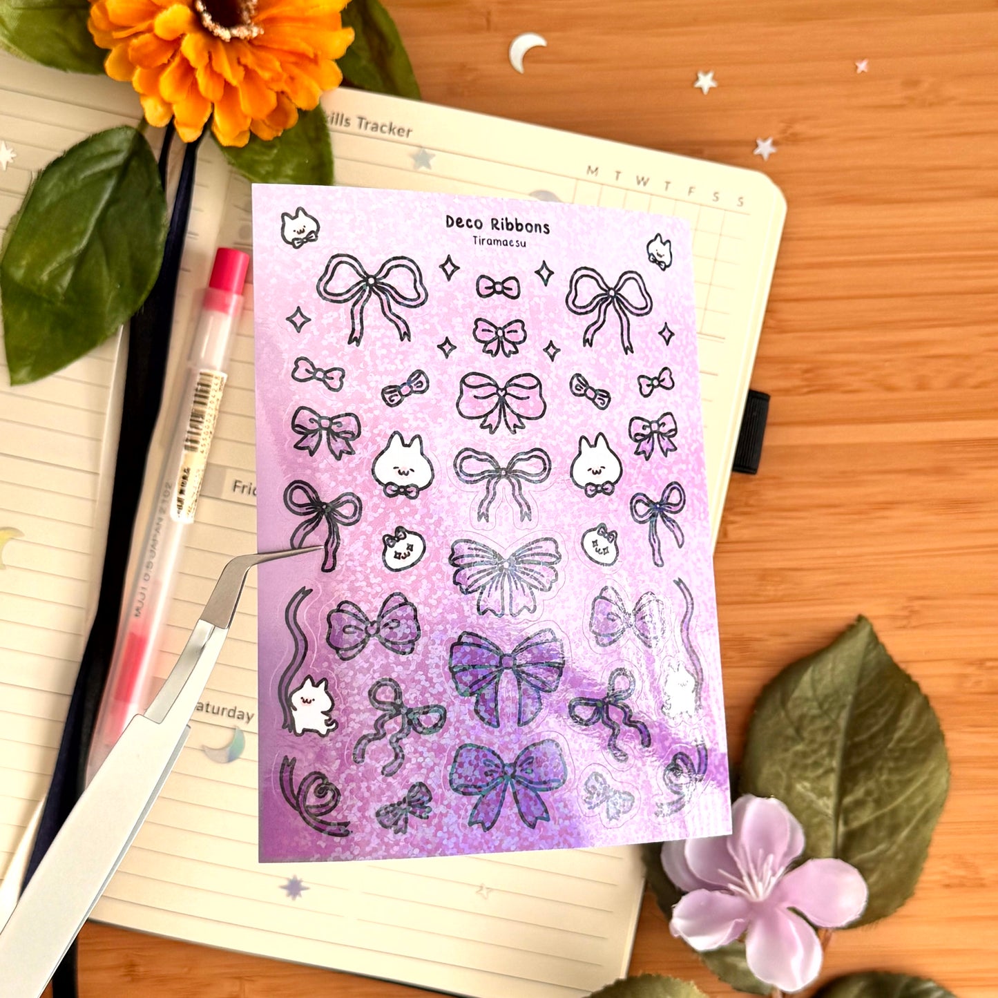 Deco Ribbons Sticker Sheet