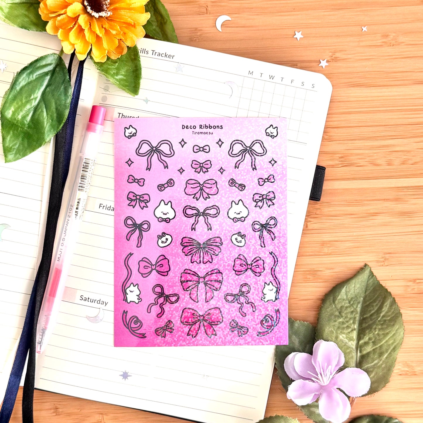 Deco Ribbons Sticker Sheet