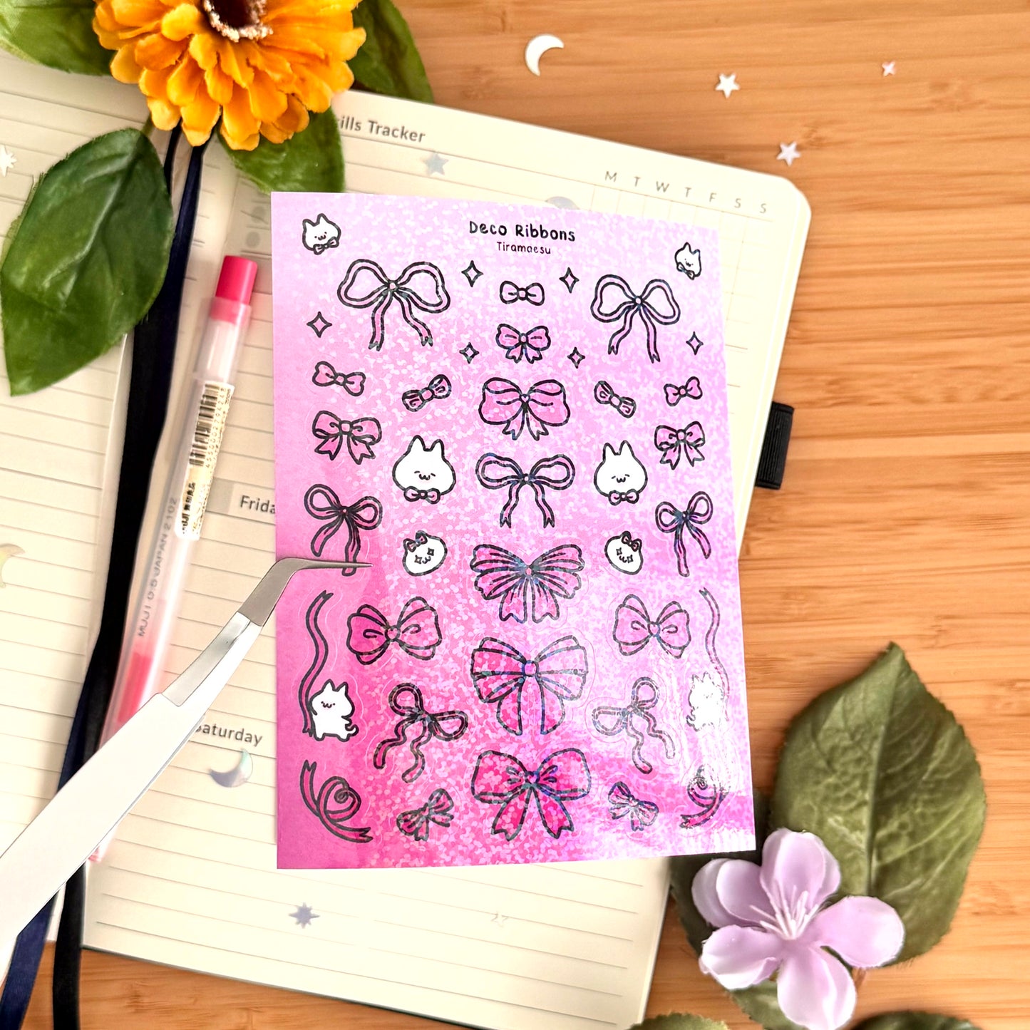 Deco Ribbons Sticker Sheet
