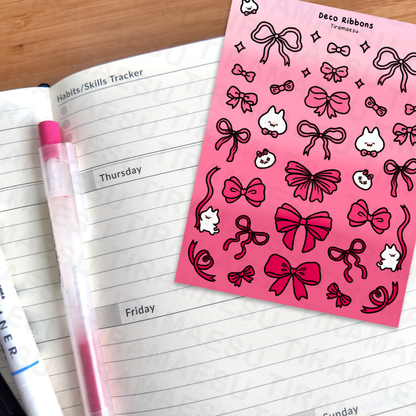 Deco Ribbons Sticker Sheet