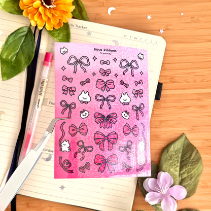 Deco Ribbons Sticker Sheet