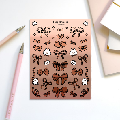 Deco Ribbons Sticker Sheet