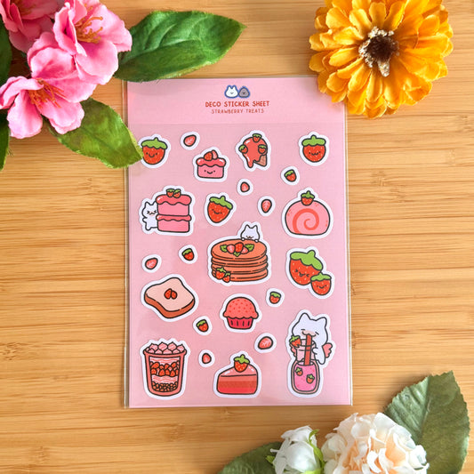 Strawberry Treats Sticker Sheet