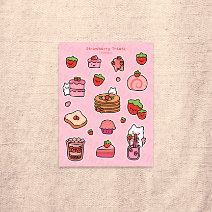 Strawberry Treats Sticker Sheet