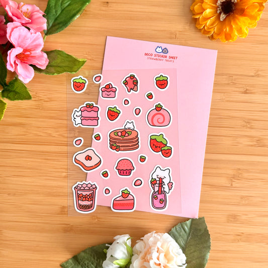 Strawberry Treats Sticker Sheet