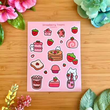 Strawberry Treats Sticker Sheet