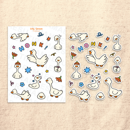 Silly Goose Sticker Sheet