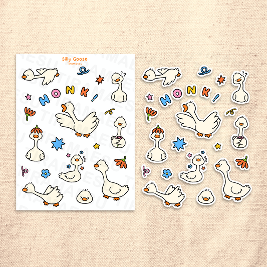 Silly Goose Sticker Sheet