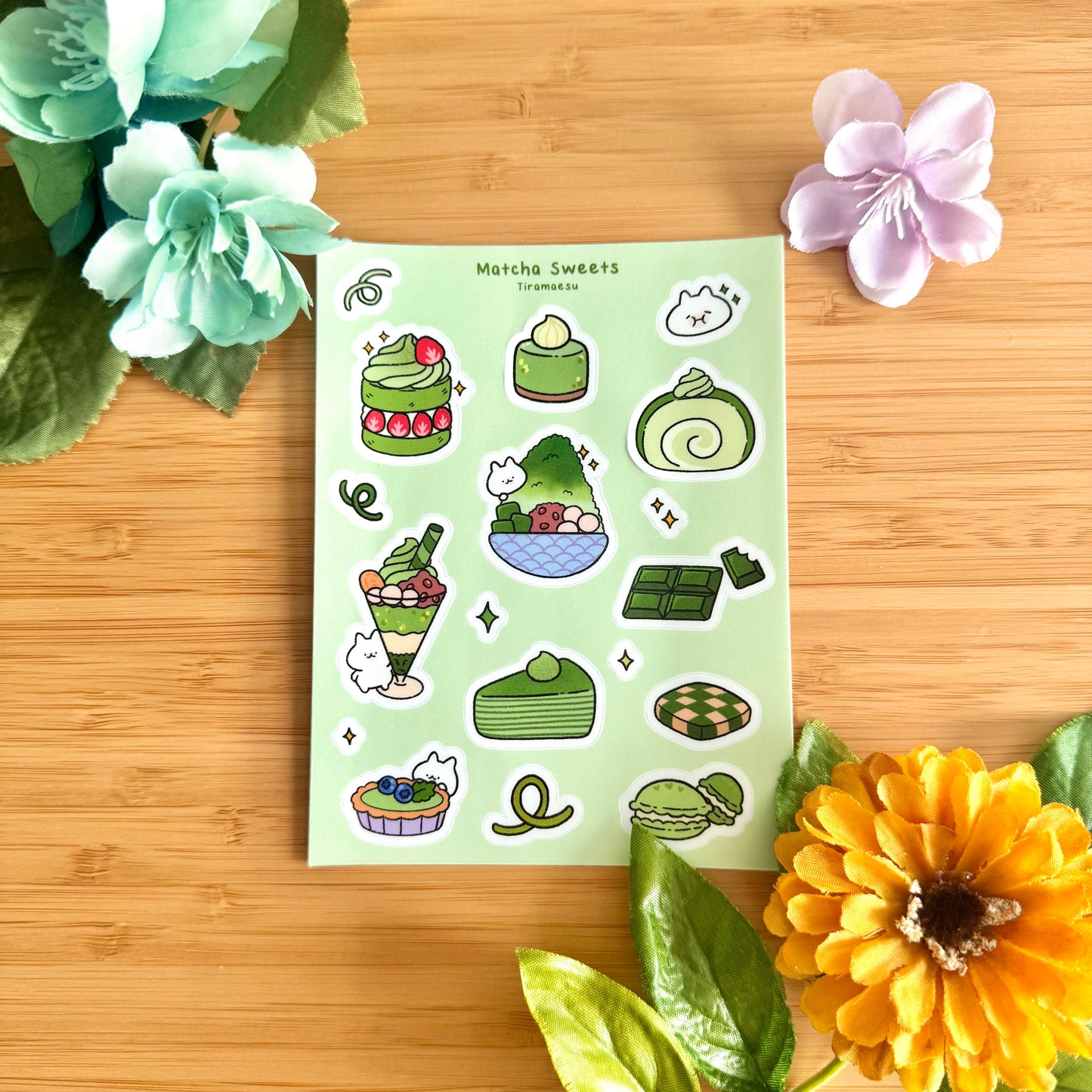 Matcha Sweets Sticker Sheet