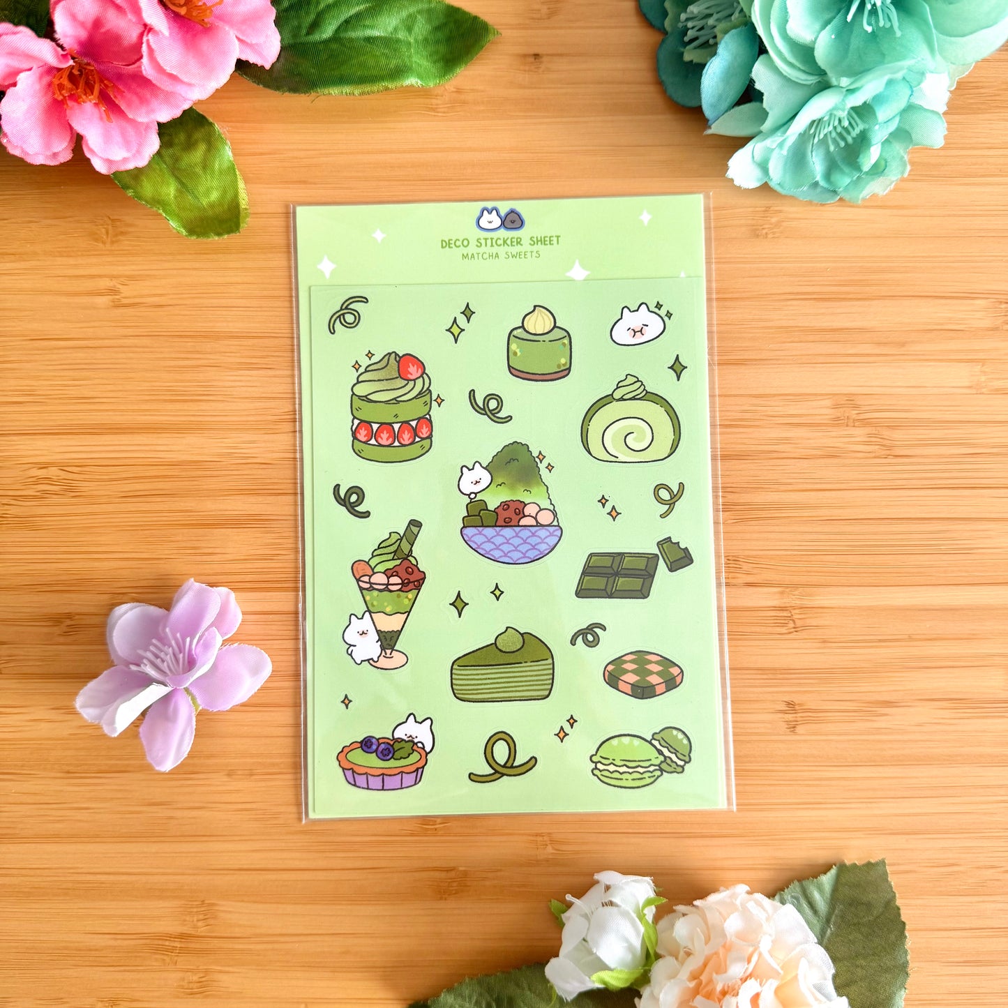 Matcha Sweets Sticker Sheet