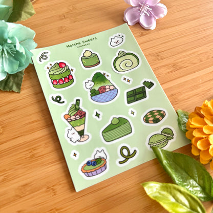 Matcha Sweets Sticker Sheet