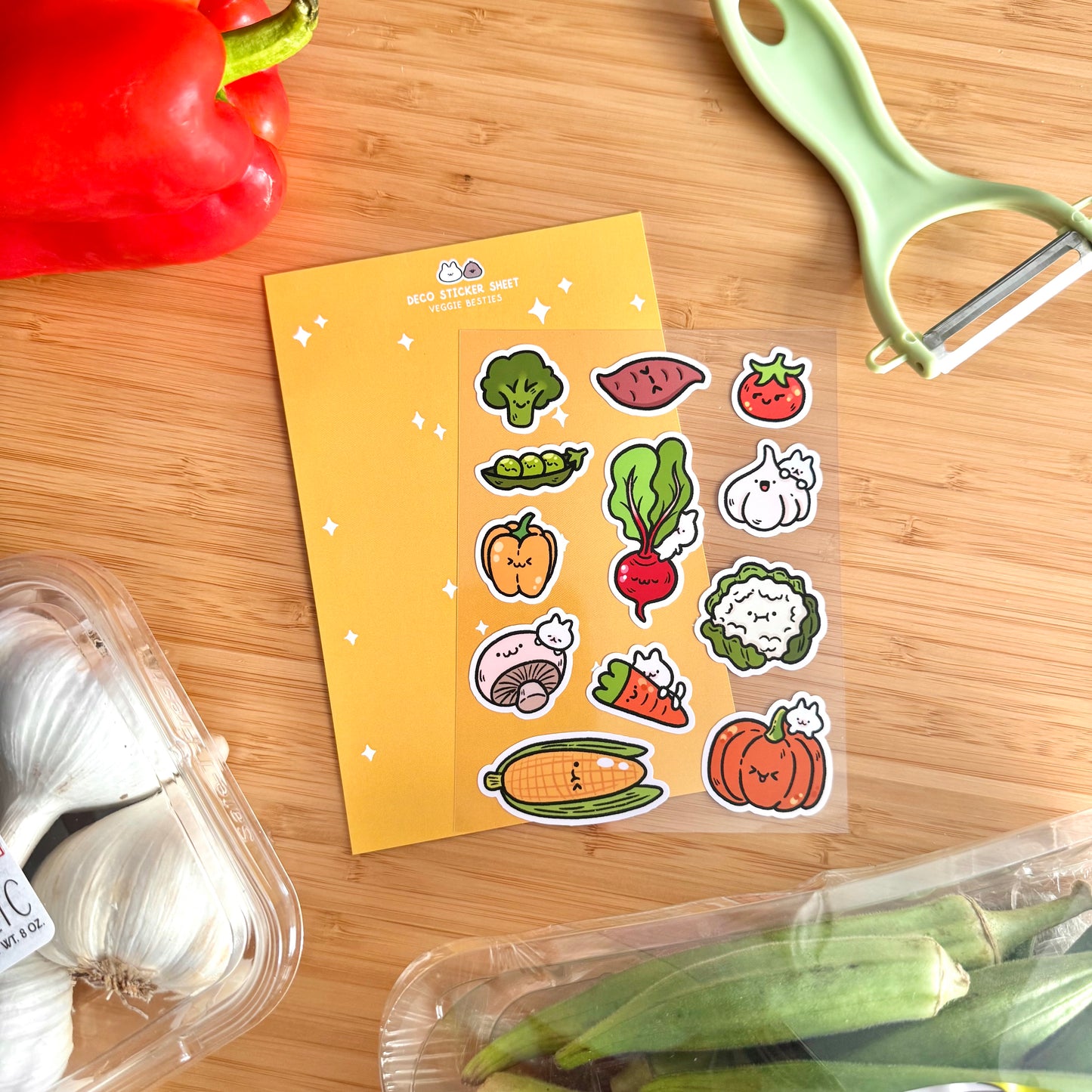 Veggie Besties Sticker Sheet
