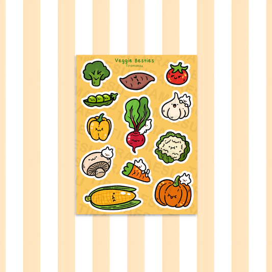 Veggie Besties Sticker Sheet