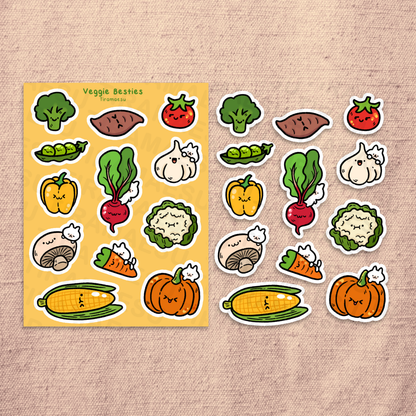 Veggie Besties Sticker Sheet