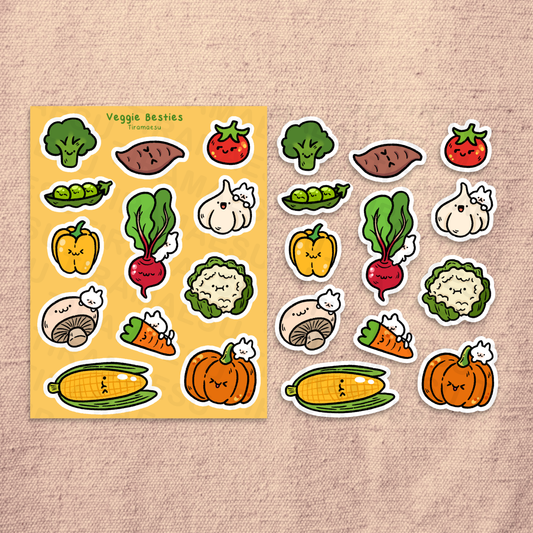 Veggie Besties Sticker Sheet
