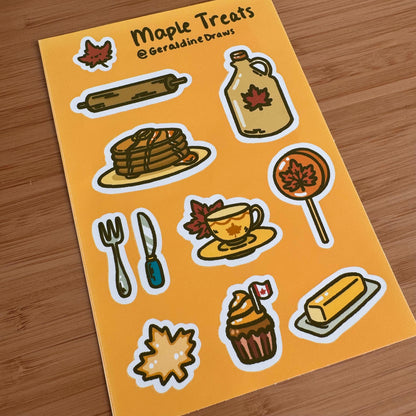 Maple Treats Sticker Sheet