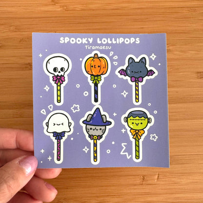 Spooky Lollipops Sticker Sheet