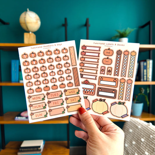 Pumpkin Planner Sticker Sheets