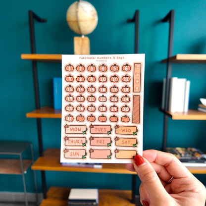 Pumpkin Planner Sticker Sheets
