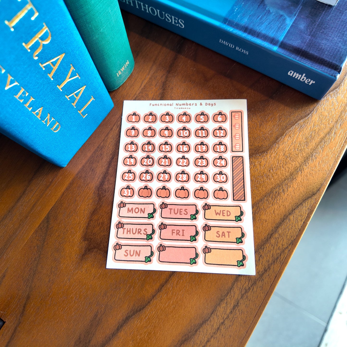 Pumpkin Planner Sticker Sheets